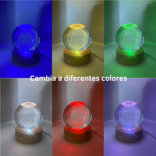Lámpara de la Flor de la Vida - Imagen 2